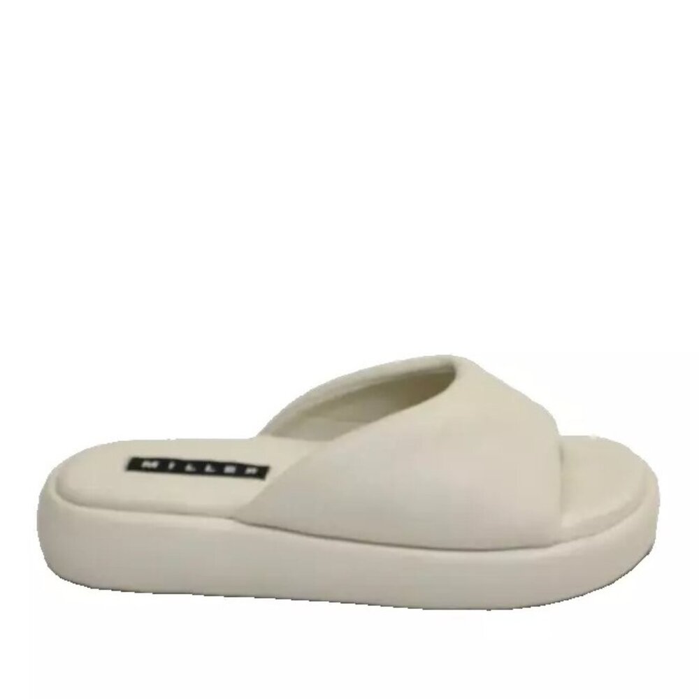Simon Miller Cream Platform Slide Sandals